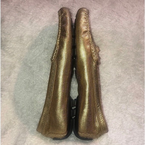 RALPH LAUREN (CARLEY) LEATHER LIZARD PRINT FLAT MOCCASIN DRIVERS 🤩 - Picture 3 of 12